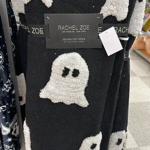 Black and white ghost blanket